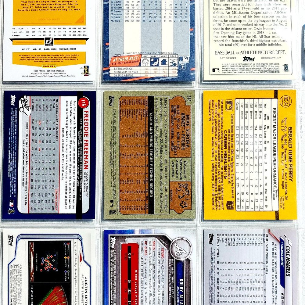 Atlanta Braves 46 Card Lot - BSBL [2_4] - Picture 5 of 13